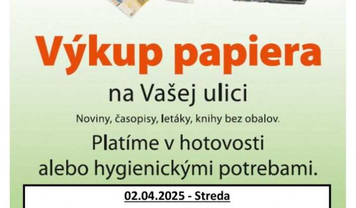 1. fotografia fotogalérie Aktuality / Výkup papier - foto
