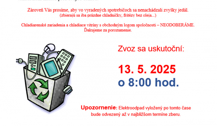 1. fotografia fotogalérie Aktuality / Zber starých elektrospotrebičov - foto