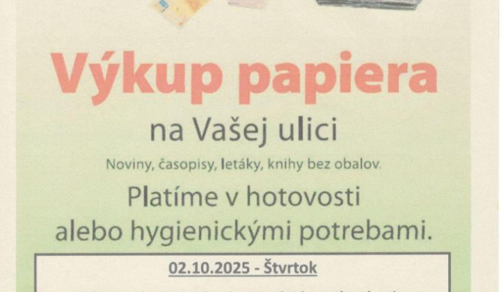 1. fotografia fotogalérie Aktuality / Výkup papiera - foto