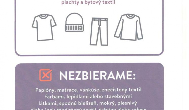 1. fotografia fotogalérie Aktuality / ZBER TEXTILU - foto