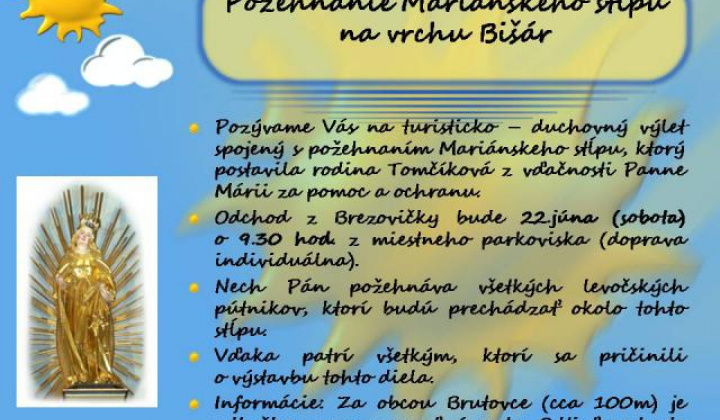 5. fotografia fotogalérie Požehnanie Mariánskeho stĺpu 22.6.2013
