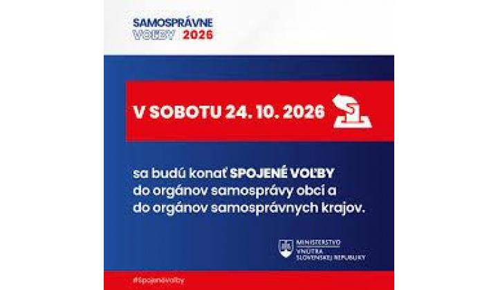 Fotka - Voľby do orgánov územnej samosprávy 2026