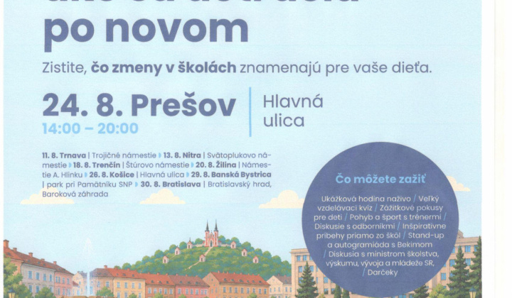 Fotka - Pozvánka na podujatie : Príďte sa spýtať, ako sa deti učia po novom''